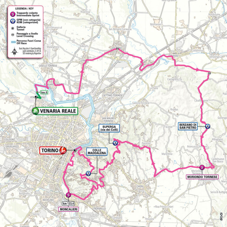 Giro 2024 le parcours les cartes et les profils des étapes les